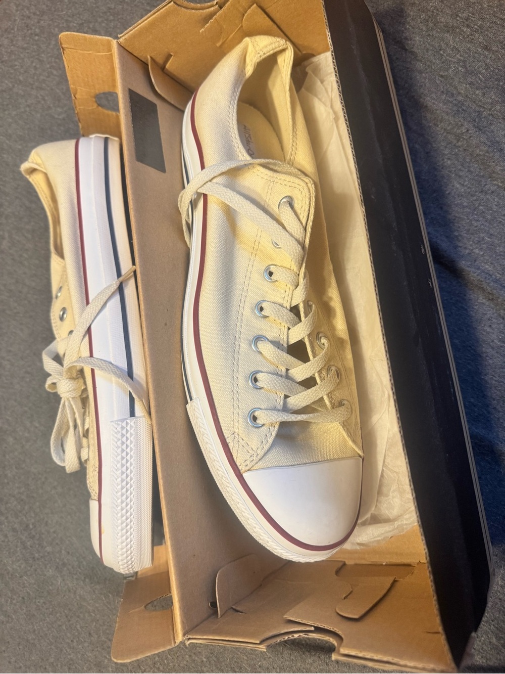 Converse Chuck Taylor All Dtar OX Low Top White Mens 13/ Women’s 15 New in Box - Picture 8 of 14